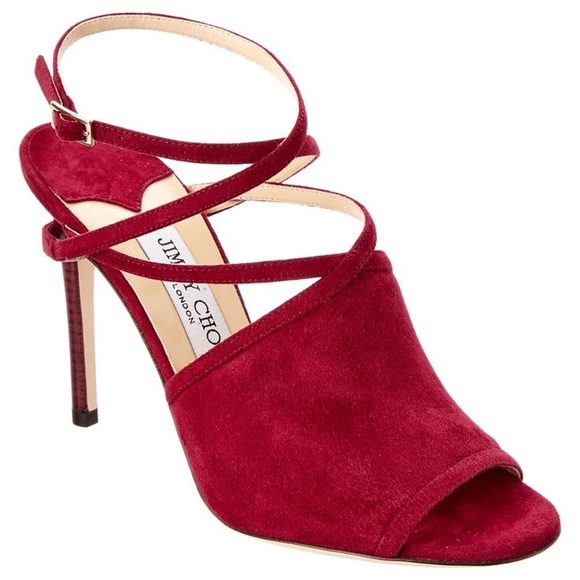 Jimmy Choo Shoes - Gray Flora Suede Jimmy Choo Pumps 35